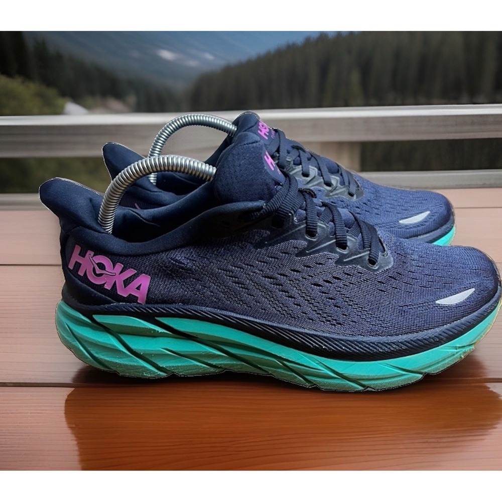 Hoka One One Clifton 8  Outer Space Atlantic 1119394 OSAT Size 8 Women Sneakers